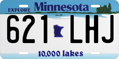 MN license plate 621LHJ