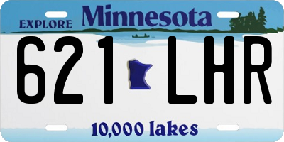 MN license plate 621LHR