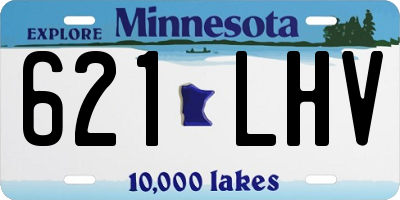 MN license plate 621LHV