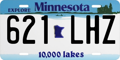 MN license plate 621LHZ