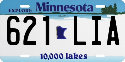 MN license plate 621LIA