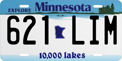MN license plate 621LIM
