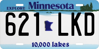 MN license plate 621LKD