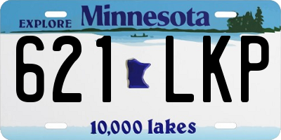 MN license plate 621LKP