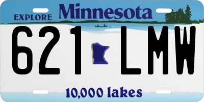 MN license plate 621LMW