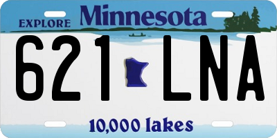 MN license plate 621LNA