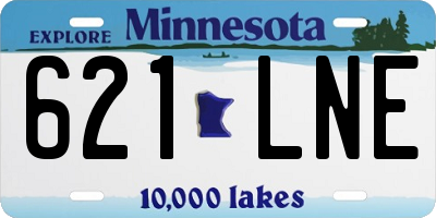 MN license plate 621LNE