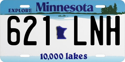 MN license plate 621LNH