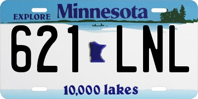 MN license plate 621LNL