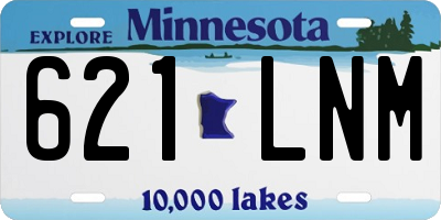 MN license plate 621LNM