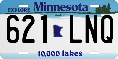 MN license plate 621LNQ