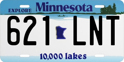 MN license plate 621LNT
