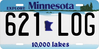 MN license plate 621LOG