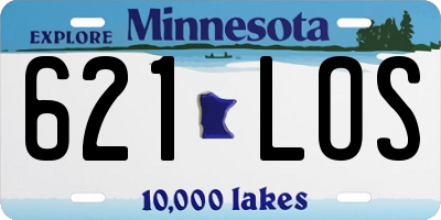 MN license plate 621LOS