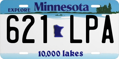 MN license plate 621LPA
