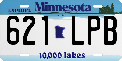 MN license plate 621LPB