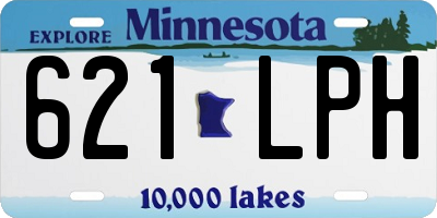 MN license plate 621LPH