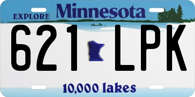 MN license plate 621LPK
