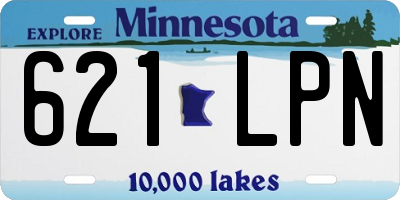 MN license plate 621LPN