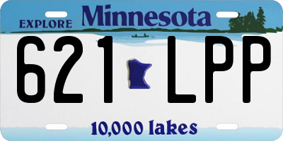 MN license plate 621LPP