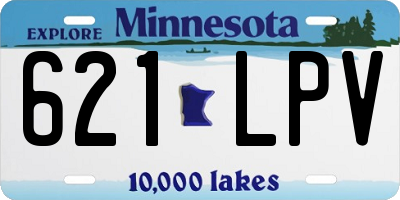 MN license plate 621LPV