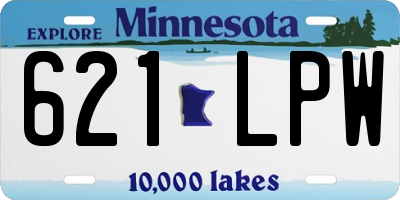 MN license plate 621LPW