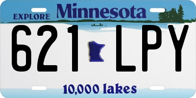 MN license plate 621LPY