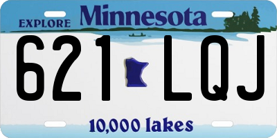 MN license plate 621LQJ