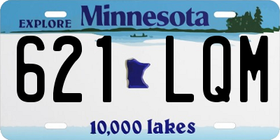 MN license plate 621LQM