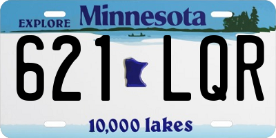 MN license plate 621LQR