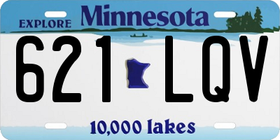 MN license plate 621LQV