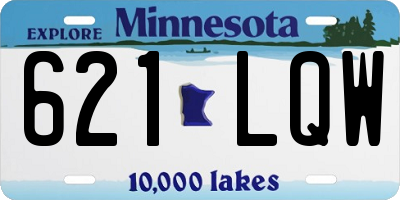 MN license plate 621LQW