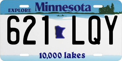 MN license plate 621LQY