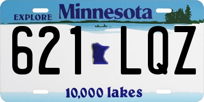 MN license plate 621LQZ