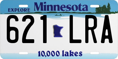 MN license plate 621LRA