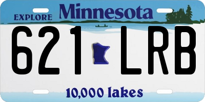 MN license plate 621LRB