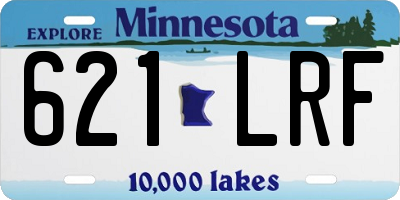 MN license plate 621LRF