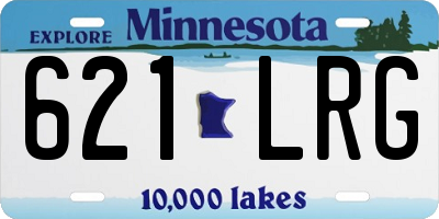 MN license plate 621LRG