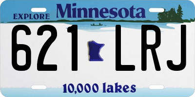 MN license plate 621LRJ