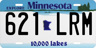 MN license plate 621LRM