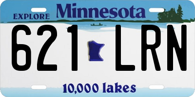 MN license plate 621LRN