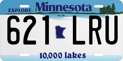 MN license plate 621LRU