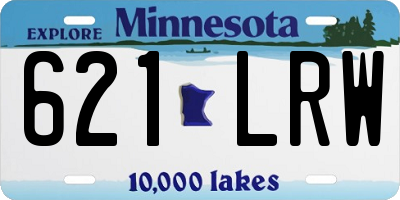 MN license plate 621LRW