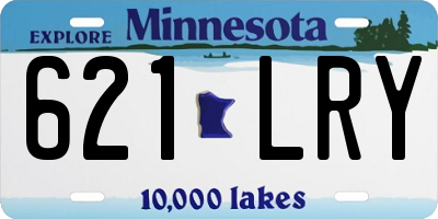 MN license plate 621LRY