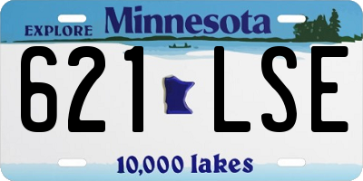 MN license plate 621LSE