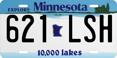 MN license plate 621LSH