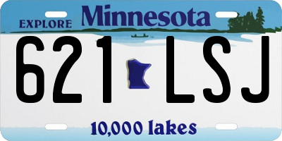 MN license plate 621LSJ