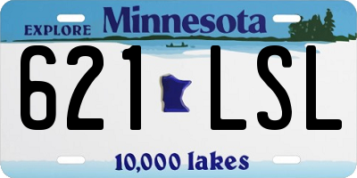 MN license plate 621LSL
