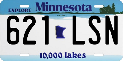 MN license plate 621LSN