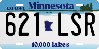 MN license plate 621LSR